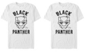 Fifth Sun Marvel Men's Black Panther Mask Logo, Short Sleeve T-shirt